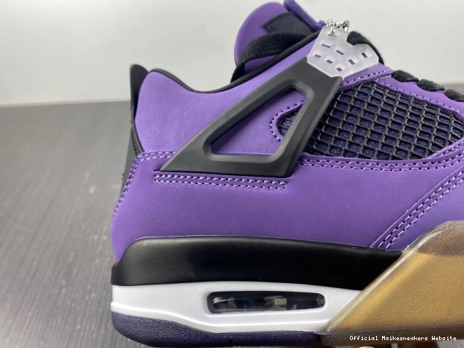 Official Maikesneakers Scott Jordan 4 LN4 Retro 766296 Family) and Purple (Friends Travis 0723